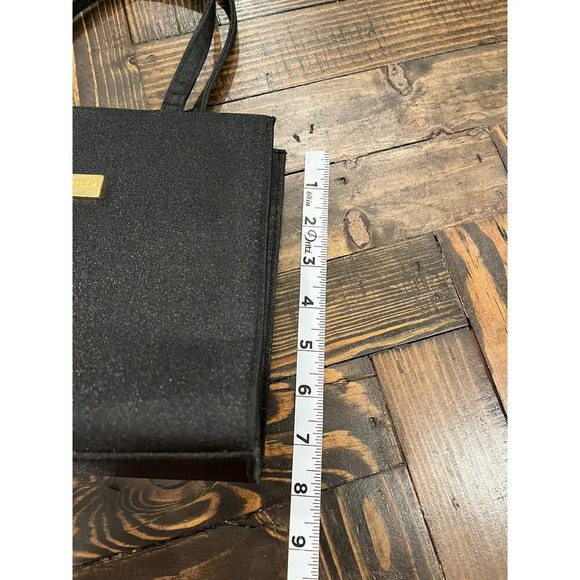 Giorgio Beverley Hills Black Top Handle Purse Y2K Classic Clueless Neutral Cute - Picture 8 of 9
